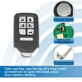 thumbnail image 5 of AutokeyMax Car Key Fob for 2018 2019 Honda Odyssey remote 7 Button KR5V2X 433 MHz, 5 of 7
