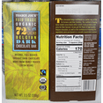 thumbnail image 2 of Trader Joe's Fair Trade Organic 72 Percent CACAO Belgian Dark Chocolate Bar 3.5oz 100g (2 Bars), 2 of 2