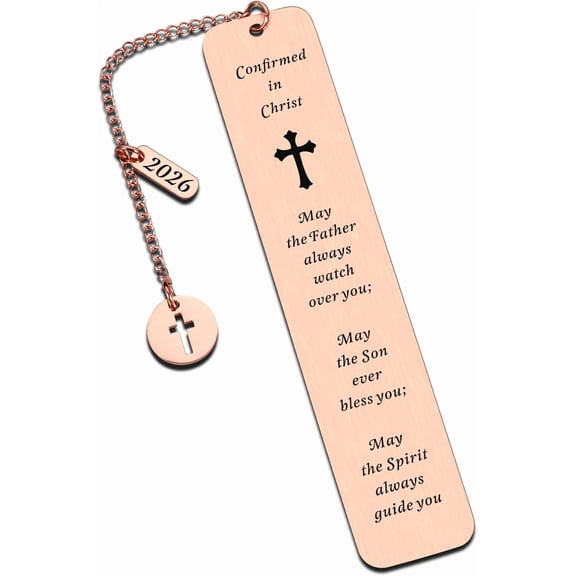 2026 Confirmation Gifts for Teenage Christian Gifts Bookmark for Kids Baptism Gifts for Christian Godson Goddaughter Catholic Confirmation Gifts for Birthday Christmas Religious Bulk Gifts