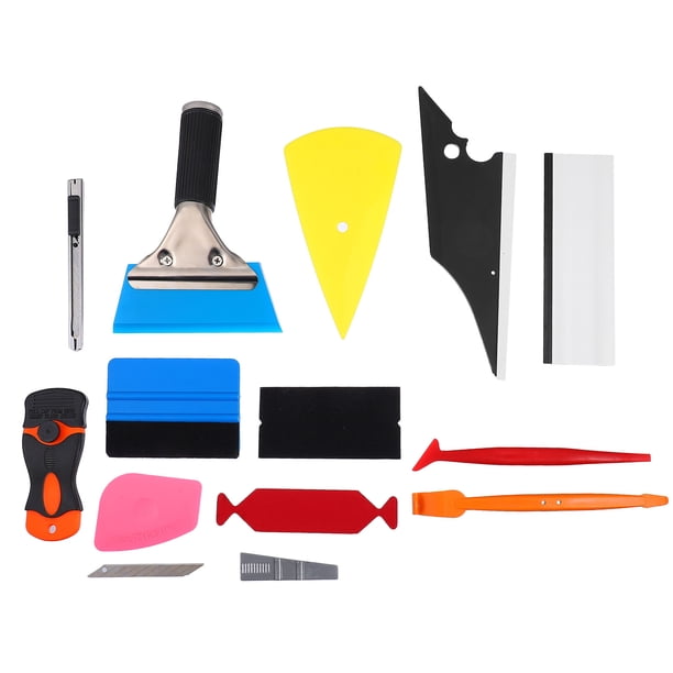 1 Juego de herramientas de envoltura de vinilo para coche, Kit de herramientas de instalación de película opaca para ventana automática