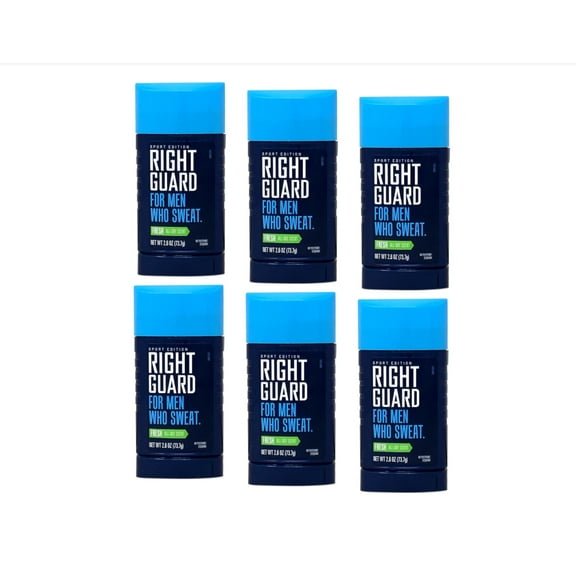 RIGHT GUARD Sport Antiperspirant Up To 48HR, Fresh 2.6 oz (Pack of 6)