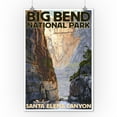 thumbnail image 2 of Big Bend National Park, Texas, Santa Elena Canyon, Painterly Series (9x12 Wall Art Print, Home Decor), 2 of 3