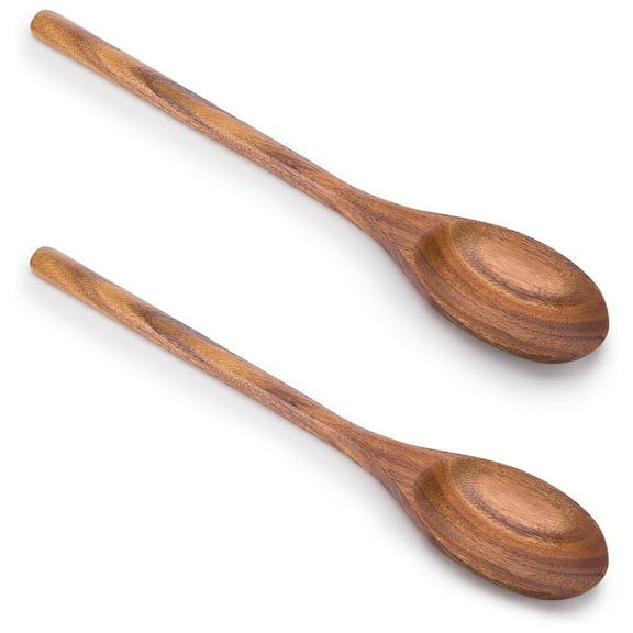 Wooden Spoons for Cooking Soup Spoon Round Non Scratch Soup Ladle Tableware Kitchen Household Cooking Tablespoon