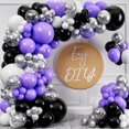 thumbnail image 2 of Kit de guirnaldas y arcos con globos SHERYL DECOR morado/negro/blanco, 2 of 6