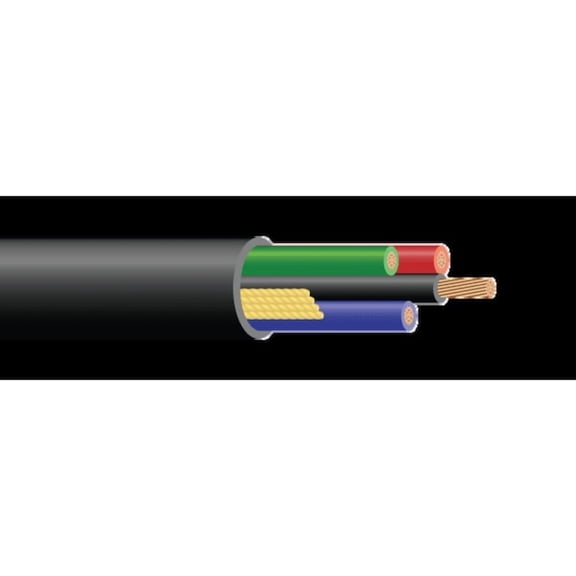 Southwire Bus Drop Cable, 14 AWG, Black, 500 ft 40848402