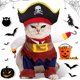 thumbnail image 5 of Disfraz de perro mascota Piratas del Caribe Styl perro Jeans ropa gato divertido traje de apariencia uniforme, 5 of 6