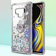 thumbnail image 2 of Nagebee Case for Samsung Galaxy Note 9 with Screen Protector (Soft Full Coverage), Sparkle Glitter Liquid Bling Diamond [Ring Holder & Wrist Strap] Women Girls Cute Case (Gem), 2 of 6