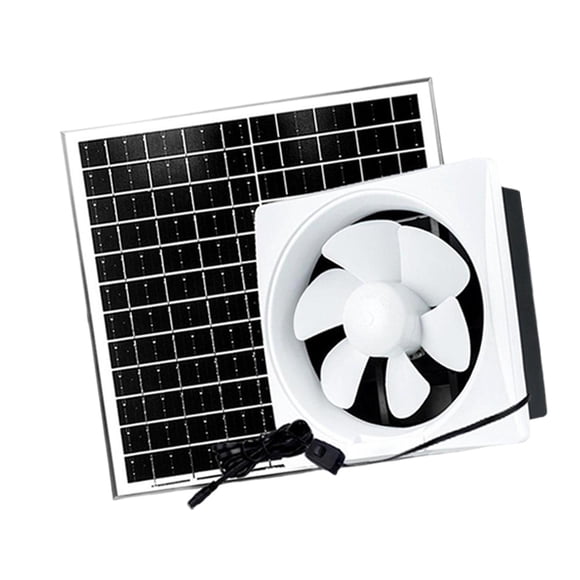 Extractor solar de aire antirreflujo, ahorro de energía, 40 dB, bajo nivel de ruido, para cocina 12 pulgadas