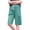 B-Green, variant on qILAKOG Women's Linen Bermuda Shorts High Waist Drawstring Knee Length Shorts Elastic Comfy Lounge Shorts Ladies Straight Leg Shorts Womens Summer Casual Shorts with Pockets, M&Pink