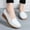 White, variant on Viluyesy Womens Wedge Loafers, Comfortable Soft Sole Round Toe Fashion Casual Work Walking Shoes Black