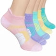 thumbnail image 4 of TRANSLINK 5 Pack Women's Ankle Socks Low Cut Breathable Mesh Cushioned Athletic Socks, 4 of 8