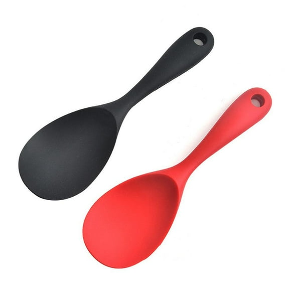 Food Grade Silicone Spoon Heat Resistant Non-stick Rice Spoon Cooking Tool