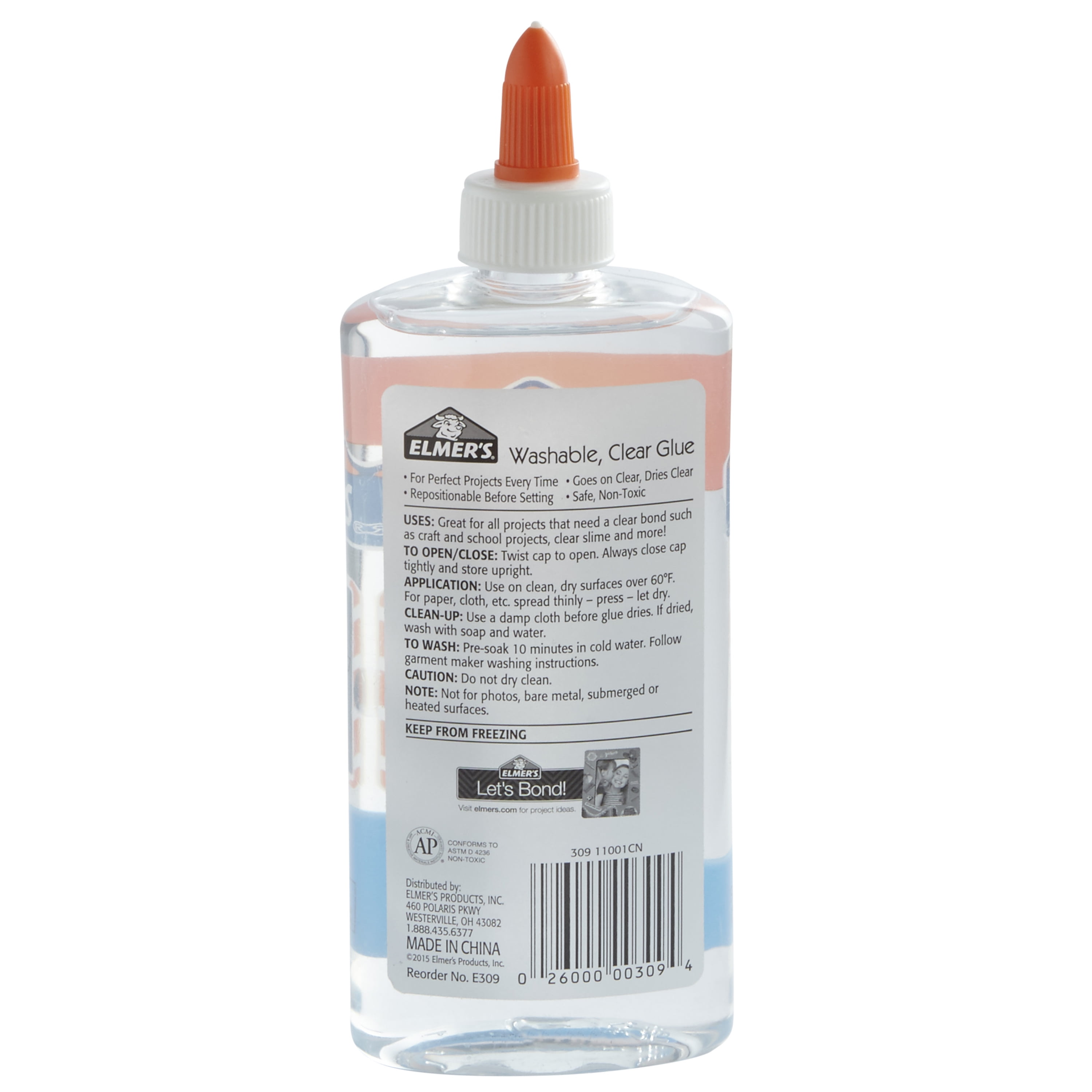 Basics All Purpose Washable School Clear Liquid Glue - Great for  Making Slime, 1 Gallon