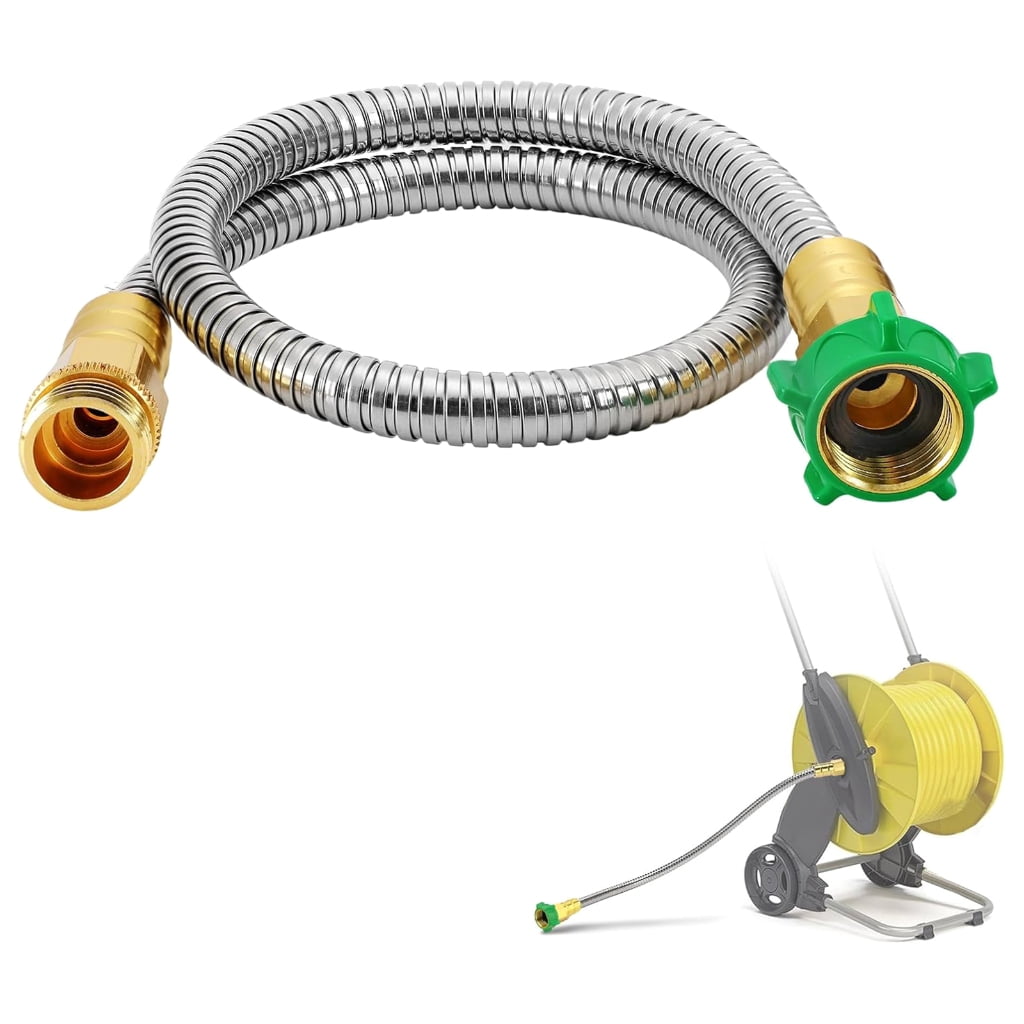 Geemin Garden Leader Hose Female to Male Leader Hose 5ft Leakproof Flexible Water Hose