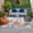 light blue, variant on Blue Coastal Outdoor Rug 5x7 Ft, Non Slip Washable Area Rug, Summer Beach Starfish Weeping Eucalyptus Vintage Patio Rugs Carpet Runner, Large Floor Mat for Indoor/Outdoor Deck Porch Camping