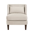 thumbnail image 2 of Modern Taupe Corduroy Accent Chair - Living Room Furniture, 27.5" Wide, Espresso Legs, Includes Pillow. Comfortable, Stylish Seating. Perfect for Home., 2 of 7