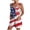 Multicolor, variant on Ovbmpzd Shorts for Women Overrall Independence Day Multicolor Relaxed Fit Belted Casual Shorts Womens Shorts,L