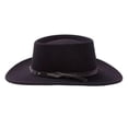 thumbnail image 3 of Sombrero Gambler de Lana Hawk para Hombre Stetson Negro Resistente al Agua, 3 of 5