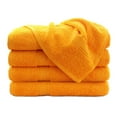 thumbnail image 2 of G&J 100% Cotton Luxury Towel Combo Set 8 Pieces Premium Towel Set 2 Bath Towels, 2 Hand Towels, 4 Wash Cloth Yellow Orange Color, 2 of 4