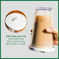 thumbnail image 4 of ZDM Reusable Iced Coffee Cup (16 Oz/Grande), Leak Proof and Double Wall Insulated Iced Coffee Tumbler, Come with Reusable Plastic and Metal Straws and Straw Cleaner, 4 of 5