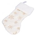 thumbnail image 4 of Christmas Stocking 42cm Spacious Interior, Hangable with Snowflake Embroidery, Decorative Pendant for Holiday Gift, 4 of 8