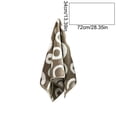 thumbnail image 3 of Kyusrd Hand Towels for Bathroom,Cotton Soft Absorbent Decorative Hand Towel for Face Spa Bath Gym Kitchen,Brown,34x72cm, 3 of 6
