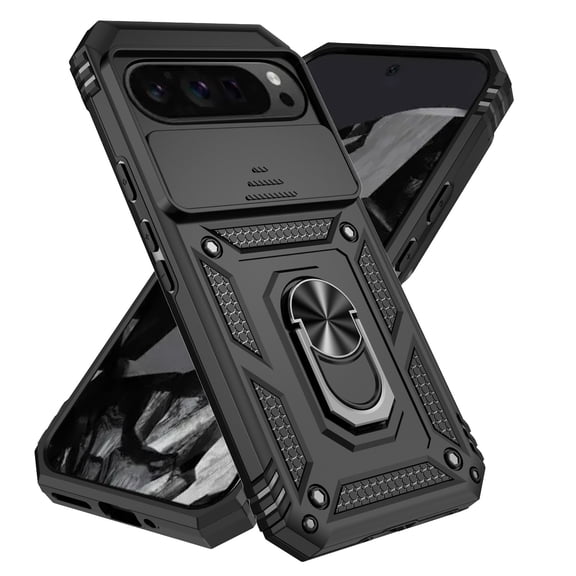 Fashion Case with Holder Stander Kickstand Drop Resistant Shockproof Case For Google Pixel 9 Pro XL (6.8inch)