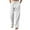 Z112-White, variant on XINPING Mens Casual Pants Free Regular Fit Daily Casual Pants Baggy Beach Pant Lightweight Jogging, Workout Trousers