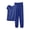 Blue, variant on Keeplus Pajamas for Women Set Plus Size 2 Piece Solid Color Pjs Set Loose Oversized Sleepwear Sleeveless T Shirts Long Long Pants Casual Lounge Sets Outfits