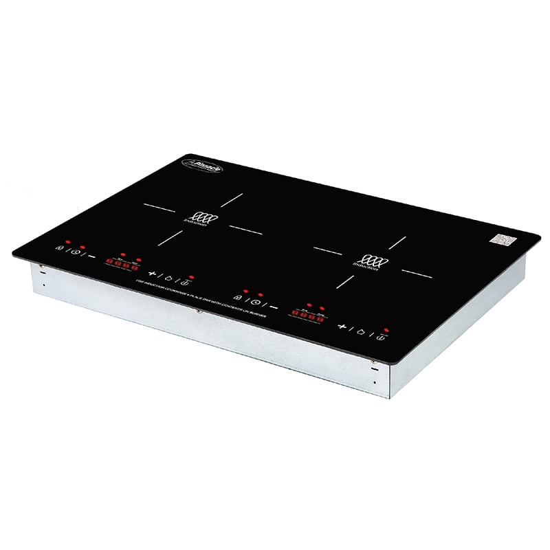 Equator 20" Built in/Freestanding 2 Horizontal Burner Induction Cooktop in Black