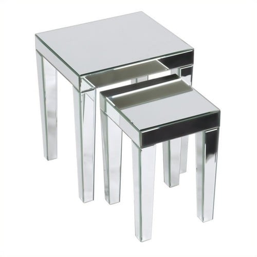 mirrored stacking tables