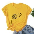 thumbnail image 4 of Dyegold Graphic Tees for Women Cute Heart Graphic Crewneck Short Sleeve Regular Fit Casual Summer Tee T-Shirts Tshirt Tops, 4 of 7