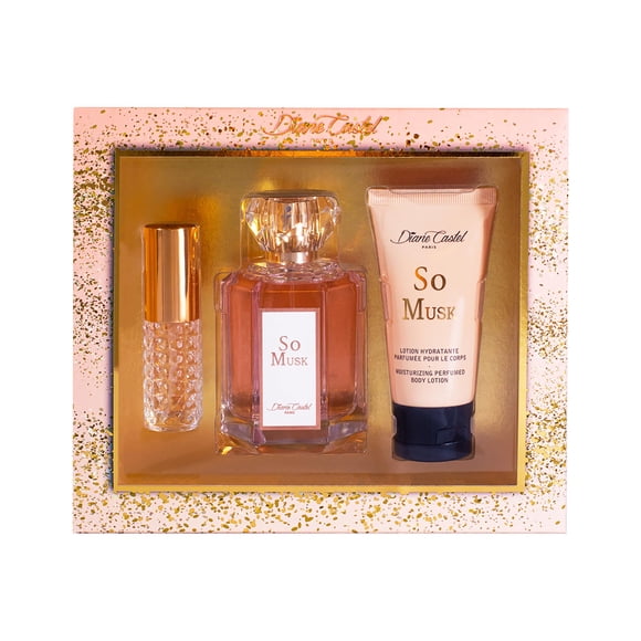Set de Regalo de Perfume y Loción Corporal Diane Castel So Musk para Mujeres