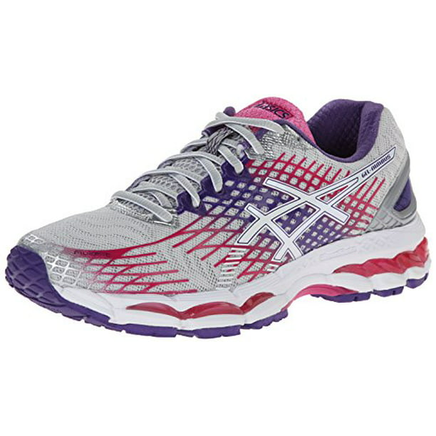 شاشه كسر ASICS Women's Gel-Nimbus 17 Running Shoe,Lightning/White/Hot Pink,6.5 M US شاشه كسر