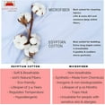 thumbnail image 7 of Kotton Culture 600 TC 4 Pc Sheet Set - 100% Egyptian Cotton 1 Flat sheet 1 Fitted sheet and 2 Pilowcases, 16' Deep Pocket (Grey, Cal King), 7 of 7