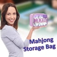 thumbnail image 4 of Mahjong Tile Bag,Empty Mahjong Bag,Large Capacity PVC Clear Mahjong Case,Mahjong Rack Bag,Tile Storage Bag,Tile Holder Rack Bag,Travel Organizer for Makeup & Toiletry Bag(Purple), 4 of 9