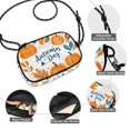 thumbnail image 3 of FORMRS Mini Crossbody Bag for Women Adjustable Shoulder Rope Travel Casual Phone Purse, Pumpkins Pattern, 3 of 7