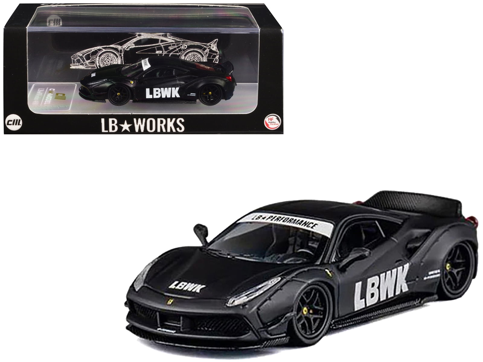 LBWK (Liberty Walk) F40 Full Carbon Fiber 1/64 Diecast Model