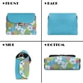 thumbnail image 5 of KUIFORTI White Flower Leather Cross Body Bag Portability Fashion Medium Flap Crossbody Handbag with Chain Strap Comfortable Shoulder Bag for Women for Camping Parties, 5 of 7