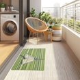 thumbnail image 4 of Yayeee Doormat for Inside 20"x32" Absorbent Low-Profile Washable Non-Slip Rubber Backed Entryway Rug, Green Martini Glass, 4 of 8