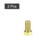 thumbnail image 3 of Unique Bargains Brass Hex Bolts, 1/2-13x1' 2 Pack Fully Thread Grade 4.8 Machine Screws, 3 of 4