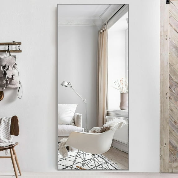 PexFix 71" x 28" Full Length Mirror Floor Mirror Full Body Mirror ,Sand Gray