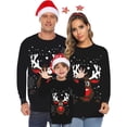 thumbnail image 1 of LSLJS Christmas Pajamas Pyjamas de Noël Assortis pour la Famille, Style Décontracté Laid de Noël Imprimé à Manches Longues et Col Rond, pour Adultes et Enfants Ensemble de Vêtements de Nuit de Vacances, 1 of 7