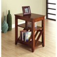 thumbnail image 1 of Furniture of America Chipper Wood Magazine Rack End Table in Dark Walnut, 1 of 3