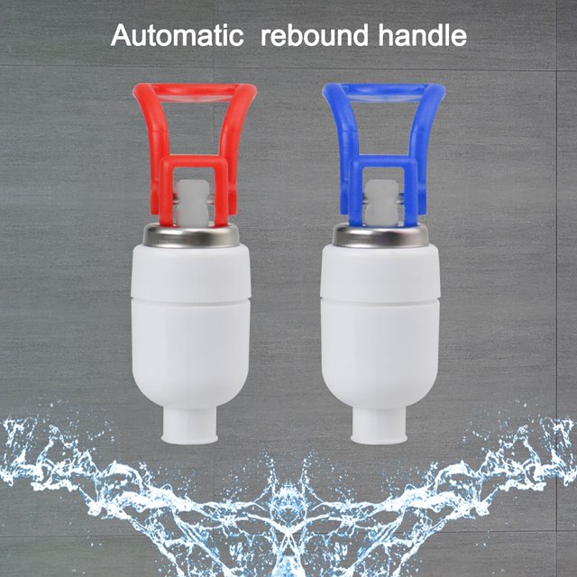 Unique Bargains Assorted Color Plastic Water Cooler Faucet Push Type Fits RO System Home Water Dispenser Tap Spigot Replacement 2pcs
