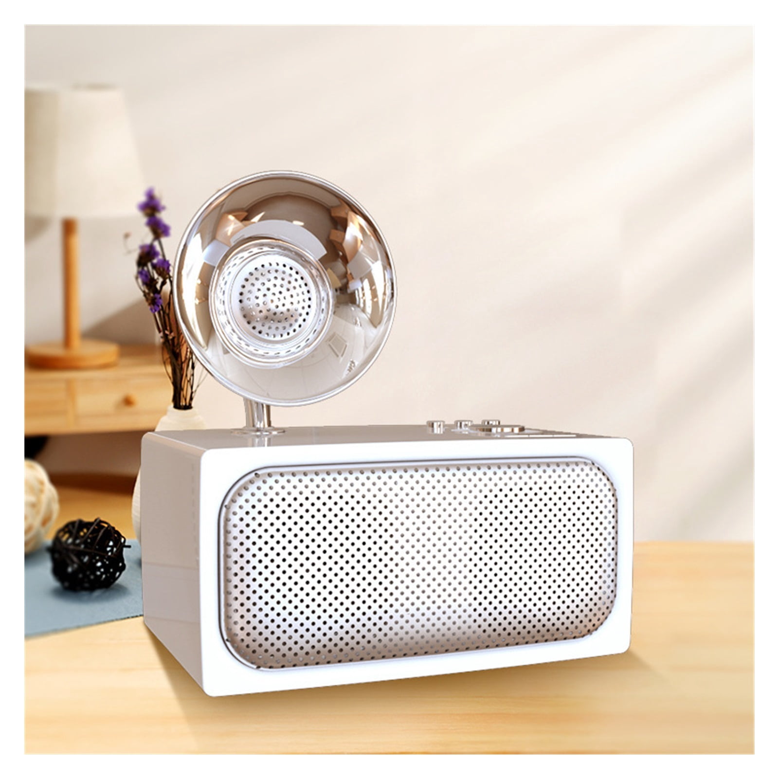Bluetooth Speaker Retro A-udio Subwoofer Wireless Mini Radio Phone Computer Card A-udio