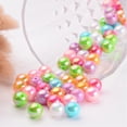 thumbnail image 3 of Eco-Friendly Poly Styrene Acrylic Beads AB Color Plated Round Mixed Color 10mm Hole: 2mm about 980pcs/500g, 3 of 4