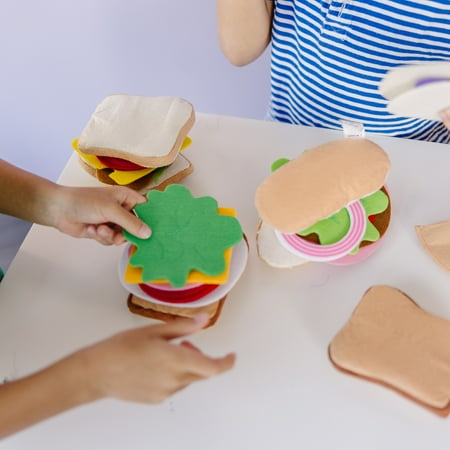 Melissa & Doug Felt Food Sandwich Play Food Set - 33 Pieces