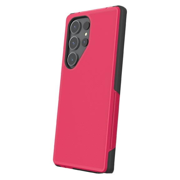 onn. Slim Rugged Phone Case for Samsung Galaxy S23 Ultra 5G - Red