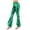 Green, variant on Bell Bottom Pants for Women Metallic Pants Shiny Stretch 70s Disco Flare Pants Slim Fit Party Leggings